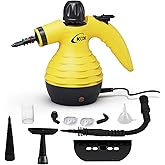 KOK Nettoyeur vapeur portatif, nettoyeur vapeur haute température multi-usages avec 10 accessoires, pour cuisine, salle de ba