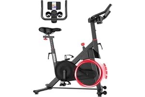 Superun Cyclette da Casa con Resistenza Magnetica Regolabile, Ciclette Professionale da Ciclismo, Bicicletta per Casa con Display LCD e APP Capacità di Peso 136 kg