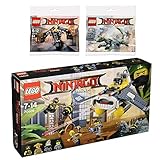  LEGO Ninjago 3er Set 70609 30379 30428 Mantarochen-Flieger + Ploybag + Grüner Ninja Mech Drache