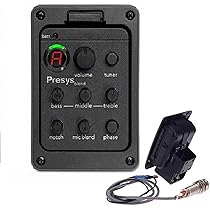 Pickup Piezo Per Chitarra Acustica - Sensibilità Altissima, Zero Rumore E Costruzione In Metallo Super Resistente