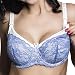 Kostar MM36 Nursing/Maternity Bra,Size 32J,Ecru-Purple