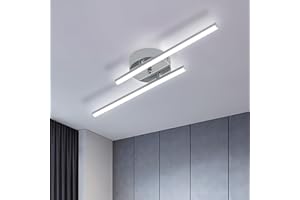 SENQIU Plafonnier LED Moderne, Lampe de Plafond Design Linéaire 14W, Luminaire Plafonnier LED en Métal 6500K Lumière Blanc Froid