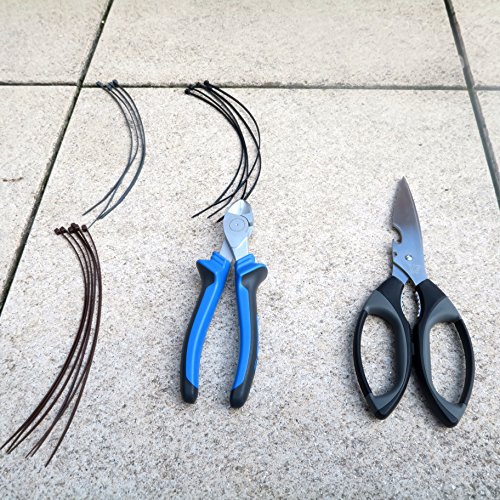 workingHOUSE Polyrattan-Sichtschutzstreifen, Sichtschutz für Doppelstabmatten Zaun, 19 x 250 cm (Schwarz) - 8