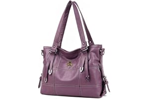 AINUOEY Donna Borse a Mano Borsa a Spalla Elegante Grandi Firmate Marca Tracolla Antifurto PU pelle 76608 1 pz