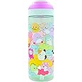 HOX Xpressions Squishmallows Drinks Bottle | Reusable BPA-free Plastic Water Bottle with Carry Loop | Removable straw & spills Proof Gift for fan | Squishmallows Licensed Merchandise 600ML