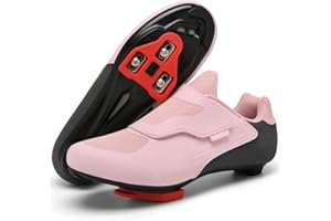 DARIBOM Unisex Cycling Shoes Compatible with Peloton Indoor Road Bike Riding Shoes for Men and Women Pre-Installed with Delta Cleats Clip Outdoor Pedal