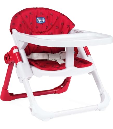 Chaise Bébé Bebamour Siège Surélevé Portable Avec Plateau - Coussin Beige Pour Voyage