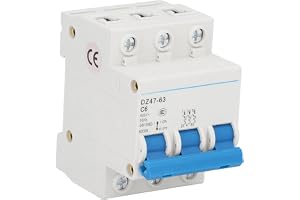 Elektrisk Effektbrytare Miniatyrbrytare DIN-skenamontering DZ47-63 C6 3P 6000A 400V 6A