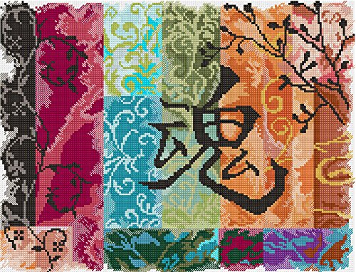Candamar Designs Kreuzstichset "Verlassene Seele", 35,6 x 27,9 cm, mehrfarbig
