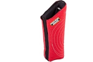 DINGO GEAR WWW.DINGOGEAR.COM 1977 Dingo Gear Long Protector for Bite Training Universal Left and Right Leg Handmade of French Material Soft Red S01985