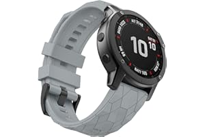 MYSNBKN Pasek do Garmin Fenix 5, Fenix 6, Fenix 7, miękki silikonowy pasek zastępczy do Garmin Forerunner 935/945/955/754, Approach S60/S62, szybkie dopasowanie