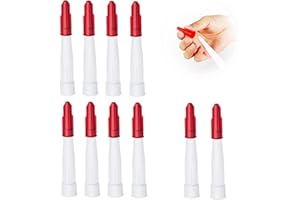 NITAIUN 10 Stück Kartuschenspitzen, Transparent Silikontüllen Ersatzspitzen Abdichten Kappen Kartuschendüsen Silikonkartuschen Silikondüsen Abdichten Düsen Küche Haushalt Dichtmittel Werkzeug