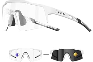 KAPVOE Gafas Para Niños - Fotocromáticas & Polarizadas Gafas de Ciclismo Juvenil Tenis Béisbol Softball Montura TR90 K9028