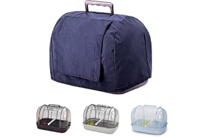 xixi-home Trasportino per Uccelli Gabbia da Viaggio per Uccelli da Compagnia Gabbia per Pappagalli Grande Gabbia per Pappagalli Portatile Trasparente, per Cockatiels/Budgie(Marrone)