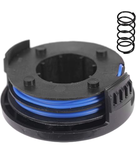 Bobines De Fil Pour Débroussailleuse Mac Allister MGTP18Li - 1,65mm X 3m - Lot De 6 Bobines + 1 Couvercle - Nylon Résistant