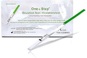 50 One+Step test d'ovulation avec sensibilité optimale 20 miu/ml - test de fertilité pour femme - ovulation - désir d'avoir des enfants