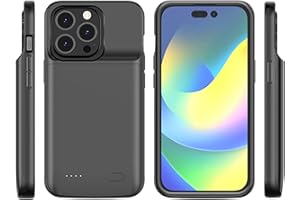 FRATERNIZE Schlanke tragbare Akkuhülle für iPhone 14 Pro, 10.000 mAh erweitertes Akku-Ladegerät, Hülle mit schützender Backup-Powerbank