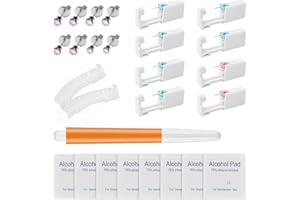 BOHORAY 8 Stück Ohrlochstechpistole, Sicher und Schmerzfrei Einweg-Ohr-Piercingpistole mit Ohrsteckern Ohrnasen Piercing Pistolen Kit für Mädchen, Damen, Herren（4 -Color Diamond）