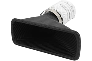 UXCELL sourcing map Tuyau d'admission de Voiture Type Plastique rectangulaire Entonnoir d'air