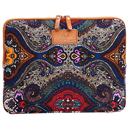 7,0 – 7,9 Zoll Apple iPad Mini 1 2 3 4 Schutzhülle - sehr hochwertige & edel verarbeitete Tablettasche / Tablethülle aus Canvas-Gewebe mit eingenähten Innenfutter und aufwendigen Designeraufdruck! Die Hülle eignet sich auch für Tablets anderer Hersteller bis 320 x 215 mm ( zirka 7,0“ bis 7,9“ )blaues Muster