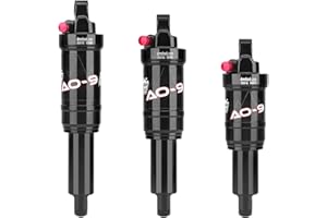 ‎MEROCA DNM AO-9 Luftfederungs-Stoßdämpfer, 65/56/41 mm Reise, 150–275 PSI verstellbar, leichte Aluminiumlegierung, MTB-Federung für 210/190/165 mm, wasserdicht und staubdicht (AO9-210 x 65 mm)