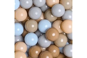 GOGOSO Ball Pit Balls for Toddler, Baby Plastic Playballs Kids Soft Pastel Non-Toxic BPA-Free, 100 Balls
