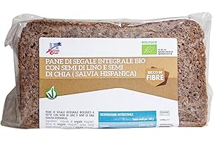 La finestra sul cielo, Pane di segale integrale con semi di lino e semi di chia (salvia hispanica) bio, 500g