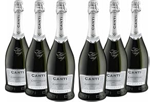 Canti Secco - Cuvèe, White Dry Wine, Italian Glera Grape Variety from Veneto, Fruity and Floral Taste, 6x750 ml