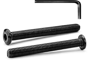 MINHER M6 x 70mm 10Pcs Flat Head Hex Socket Cap Screws Bolts, Furniture Bolts, 304 Stainless Steel 18-8, Full Thread (with Hex Spanner)