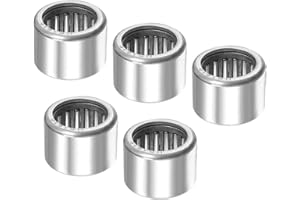 Kozelo 5pcs HK1616 Needle Roller Bearings - [16mm x 22mm x 16mm] Open End for Gearbox Use, Chrome Steel Rollers