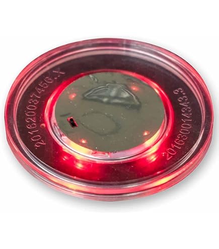 Bandito SpeedFire Airhockey Puck In Tournament Size 70 Mm, 24 G, For Active Players And Professionals, Made Of Impact-Resistant ABS Material, Super Gliding Effect, Bright Red, Set Of 3