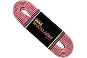 Bont Skates Laces | Roller Skate Waxed Lace | Figure Skates, Inline Skates, Boots, and Regular Shoes | Cherry Blossom Pink