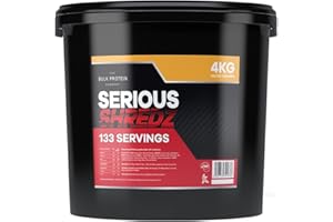 Serious Shredz 4kg – Diet Whey Protein Powder – Contains L-Carnitine L-Tartrate and Green Tea Extract – Supports Lean Muscle Growth, 133 Servings – The Bulk Protein Company (Salted Caramel)