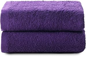 Top Towel - Plus - Duże ręczniki kąpielowe - Ręczniki kąpielowe - 2 ręczniki do rąk lub umywalki - 50 x 100 cm - 100% bawełna - fioletowy