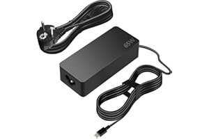 PAEBAI+ 65W 45W USB C Laptop Netzteil Ladekabel Ladegerät für Lenovo Chromebook Yoga Thinkpad T480 T490, Dell Latitude 5420, HP EliteBook X360 ASUS ZenBook 20V 3.25A Type C Notebook Adapter