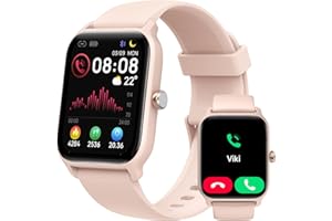 YOEVER Smart Watch for Women, Answer/Make Calls, Alexa Built-in, [1.8"HD Screen] Smart Watches for Women iPhone/Samsung/Android, Fitness Watch with Heart Rate Sleep SpO2 Monitor,IP68 Waterproof, 100+ Sports
