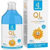 Quality Life QL Kids Bebek G&uuml;neş Kremi 50+ Fakt&ouml;r SPF 110 ML &Ccedil;ok Y&uuml;ksek Koruma &Ccedil;ocuk G&uuml;neş Kremi