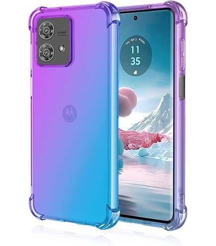 KJYF Custodia Cover per Motorola Edge 40 (6.55), Nero Morbido