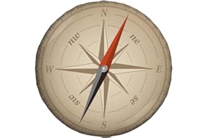 ZHIMAHOU Universal Replacement Wheel Cover Vintage Compass Pattern Waterproof Spare Wheel Cover Dustproof Tyre for Trailer, Motorhome, SUV, Off-Road Vehicle Wheel 16 Inch