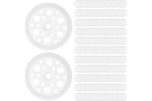 LIYIJIKEJI Pack of 200 Plastic Washers, PP Washers White, Insulation Plates 46 mm, Insulation Disc Discs for Attaching and Supporting Insulation Boards, Foam Panels