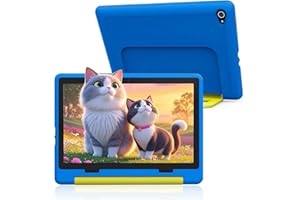 YICTY Kinder Tablet 10 Zoll Android 14 Tablets für Kinders Kids Tablet PC Octa-Core 8 GB RAM 64 GB ROM 1TB Erweiterbar 1280x800 HD-Touchscreen 5MP+8MP Parental Control 5000mAh WiFi 6 BT5.3 Schutzhülle
