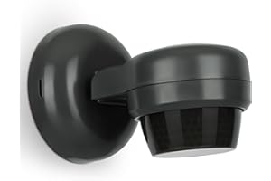 SEBSON Detecteur de Mouvement Exterieur IP65 - Montage Mural et Plafond en Saillie - Adapté à LED, Programmable, Portée Capteur Infrarouge 24m/360°