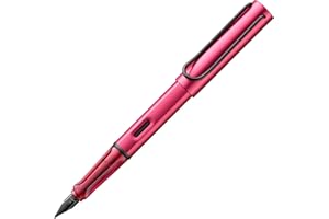 LAMY AL-star D09 lekkie pióro wieczne z aluminium, z ergonomicznym uchwytem i polerowaną stalówką stalową, szerokość kreski, w zestawie wkład atramentowy T 10, niebieskie