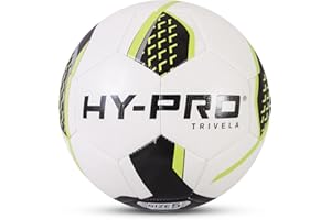 Hy-Pro, Calcio Unisex, Giallo Fluorescente/Nero, Trivela Size 4