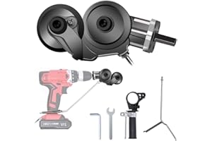 PKKP Metal Nibbler Drill Attachment, rosicchiatrice elettrica per tagliare alluminio, facile da usare, profondità di taglio fino a 1,2 mm