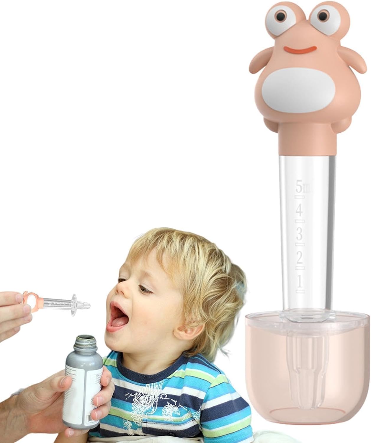 Medicine Syringe Feeder, Pacifier Medicine Dispenser - Liquid Pacifier, Silicone Nipple for Water Juice, Easy Feed Dispenser Set Box | for Newborns Medication Aid