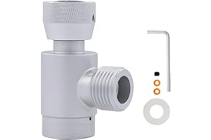 CIMSFCOR Adaptateur de recharge de cylindre de réservoir de CO2, adaptateur de soda, convertisseur de soude W21.8-14 vers TR21-4 pour machine à soda, bouteille d'aquarium, recharge de soda