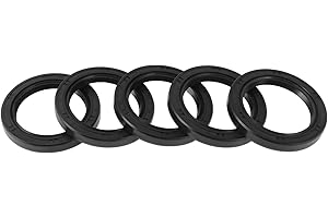 HEROFFIX 5 Pcs Rotary Shaft Seal High Pressure Oil Seal 40x55x7mm Black Nitrile 70 Durometer Rubber