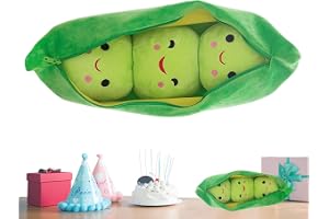 Mjukisleksaker I Form Av Ärtor, Gosedjur Design Grön Mysig Gosig Mjuk