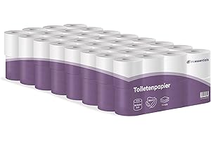 ‎INOVERSE Inoverse Toilettenpapier 128 Rollen, Klopapier 3-lagig, 150 Blätter pro Rolle Wc papier, Weich und Stark Klopapier, 100% Zellstoff Toilet Paper, Grosspackung, 2 Pack(64 Rollen/1-er Pack)